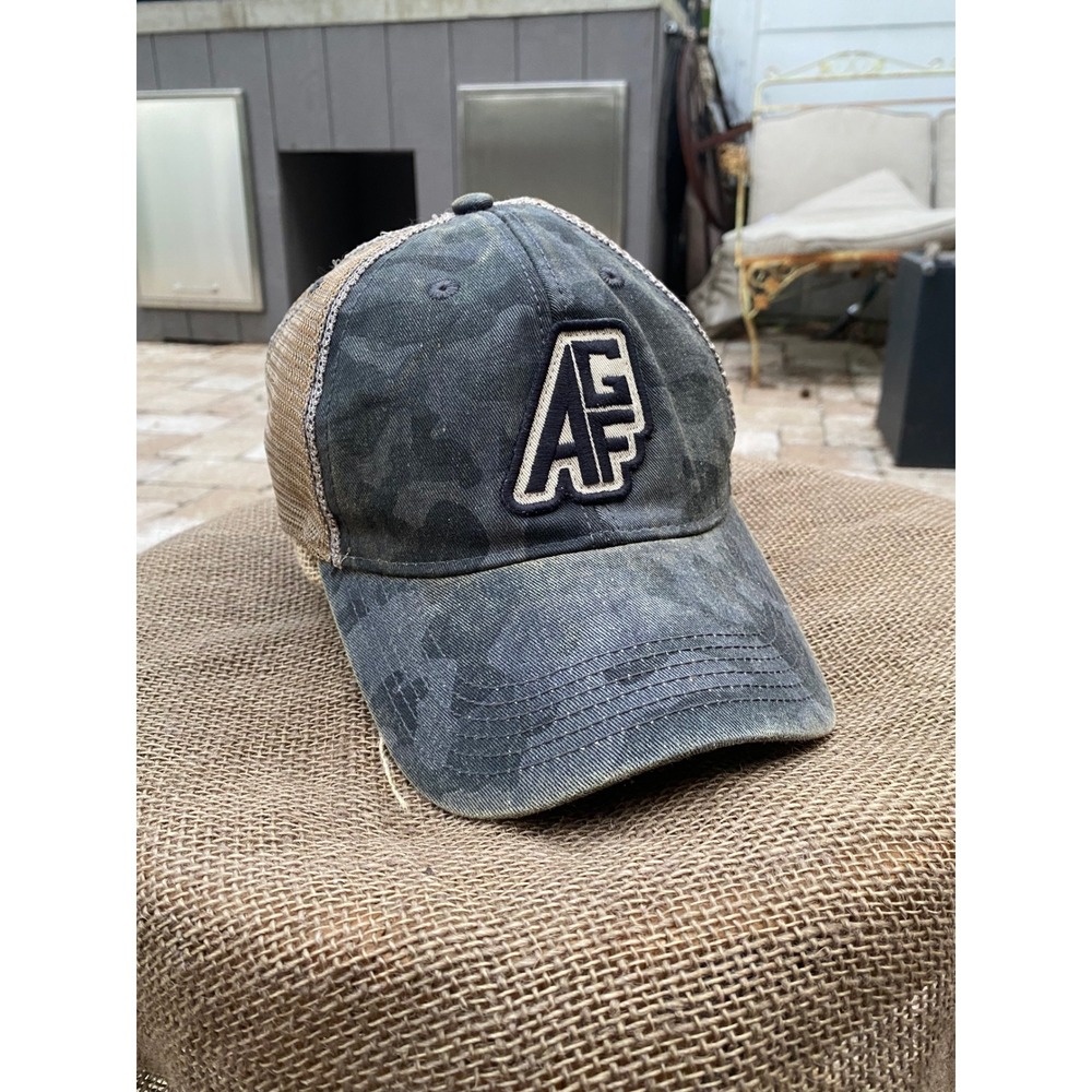 Legacy Air Force Academy AF Camo Trucker Hat Mesh Snapback Cap Gray Tan